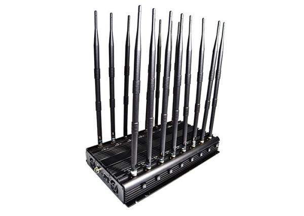 AC110V 16 Channel GPS Signal Blocker Desktop LOJACK WIFI GSM 3G 4G 5G