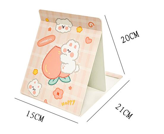 Extra LOGO Yes Heart Shaped Travel Cosmetic Small With Logo Mirror For Easy Touch-Ups
