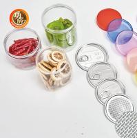 Des pots en plastique PET à bouche large et claire en forme de cylindre pour le chocolat