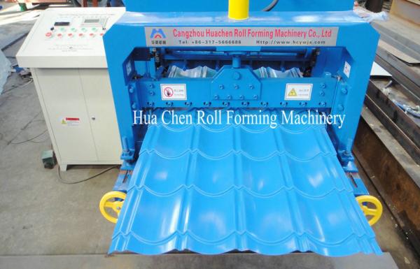 High Efficiency Glazed Steel Tile Roll Forming Machine 380V 50Hz 3 Phase