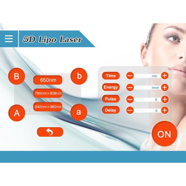 5D Lipo Laser Weight Loss Machine 650nm 780nm 808nm 940nm 980nm
