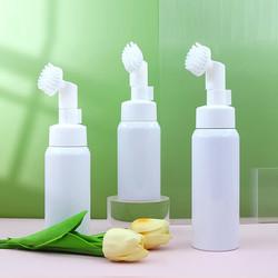 Brush Head Mousse Pump Bottle Foam Clean 150ml Clear Plastic Bottles