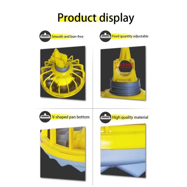 HX Poultry House Feed Pans PP Broiler Poultry Equipment Fully Automatic