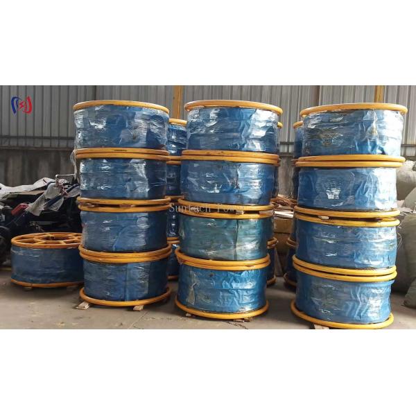 9 mm - 42 mm Línea de transmisión alambre piloto galvanizado trenzado anti torsión alambre de acero