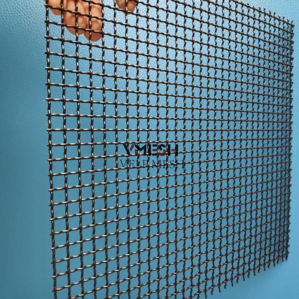 Custom Wire Diameter Stainless Steel Crimped Wire Mesh for Metal Facade Interior / Exterior