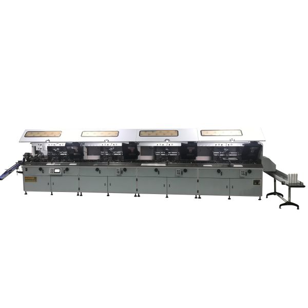 Four Color Auto Screen Printing Machine High Speed For PET Bottles