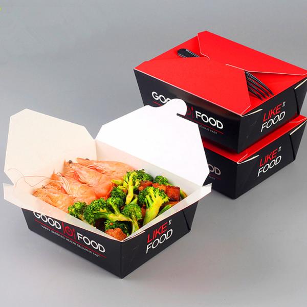 Бумажная коробка упаковки еды на на вынос обед, мини коробки розничной упаковки