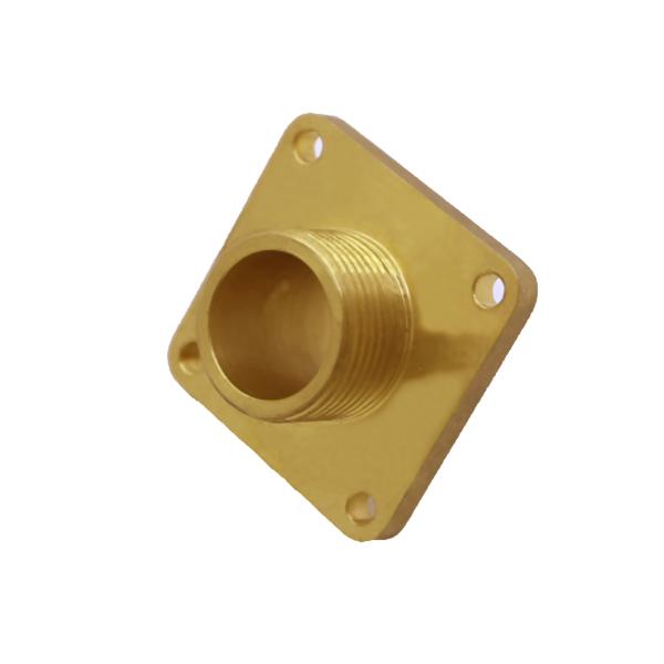50mm Hot Forged Parts Flange Brass Connector Drilling Grinding Processing