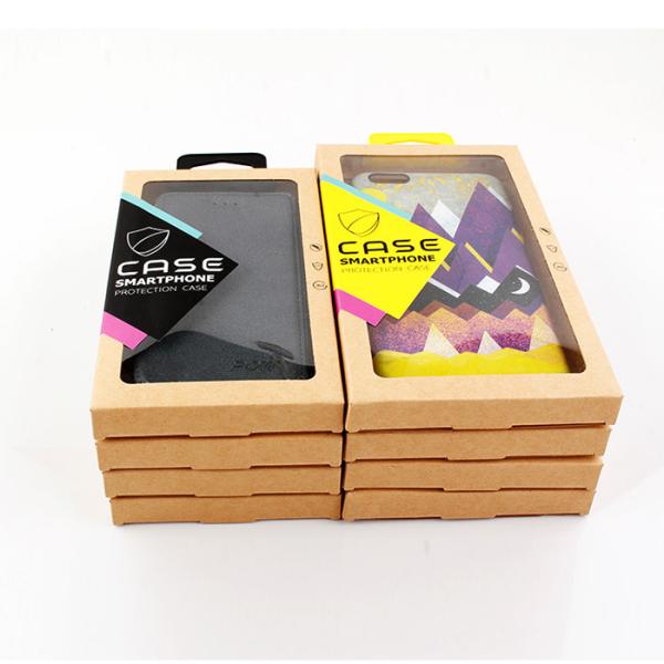 Custom Logo Print High Quality Phone Case Box with PVC Insert 171x95x16 mm Packaging Box