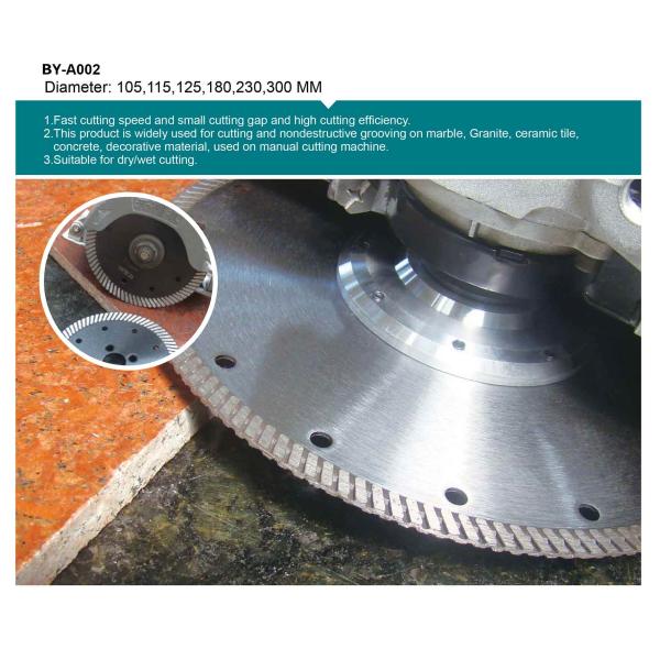 105mm 115MM Stone Diamond Blade Turbo Rim Diamond Blade Wet Cutting