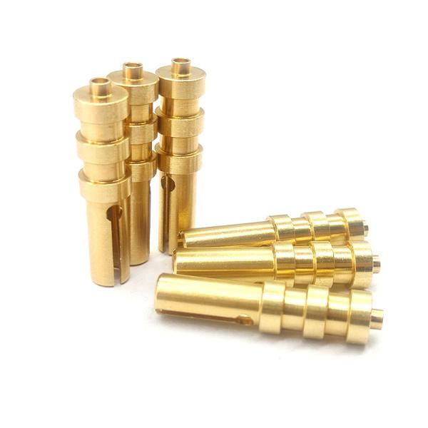 Copper Grounding Contact Pin With Acid Pickling Finish Electrical Connector Parts