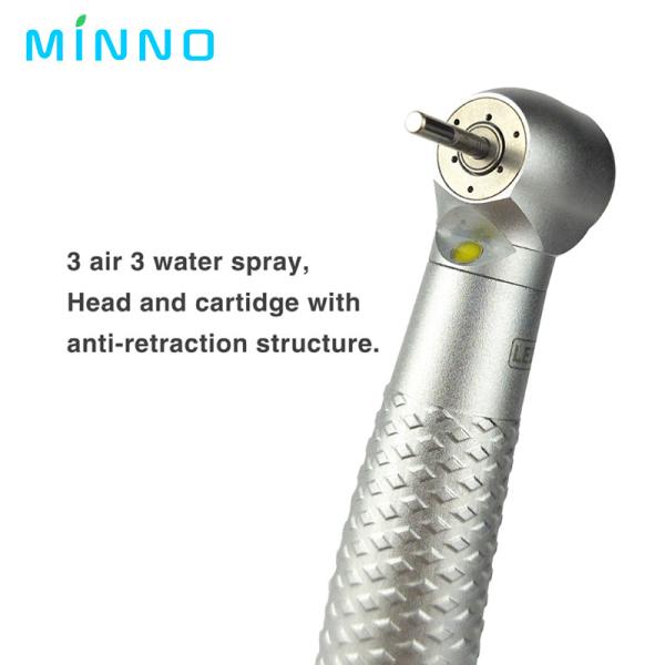 300000rpm Coxo High Speed Handpiece 4 Hole LED Dental Handpiece With 3 Way Spray
