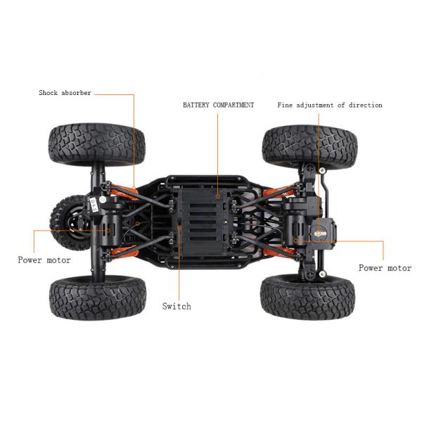 Electric RC Crawler Car Toy 4WD Off Road Truck High Speed Remote Control Racing Truck