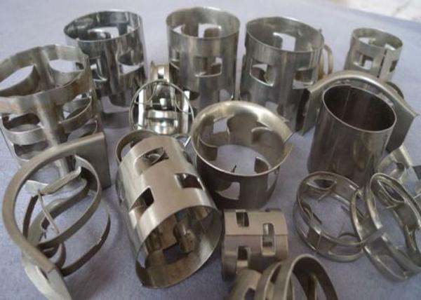 Improved Stainless Steel Pall Rings Sliver White 100% Virgin Plastic Material