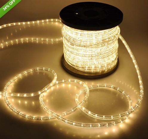 2 fios quente branco de Natal à prova d'água LED corda luz exterior