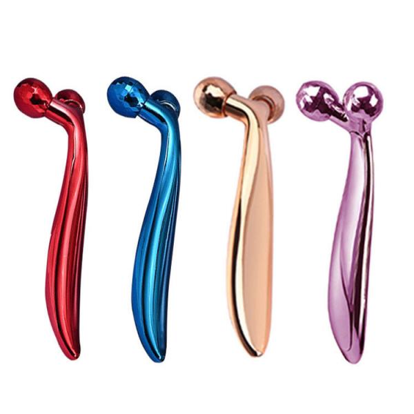 14.2*4.8*3.6CM Roller Size 360 Degree Rotating Face Massager for Wrinkle Removal