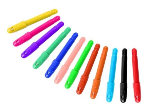6 Color Nontoxic Wax Crayon/Eco-friendly fancy colored Non-toxic wax crayon set