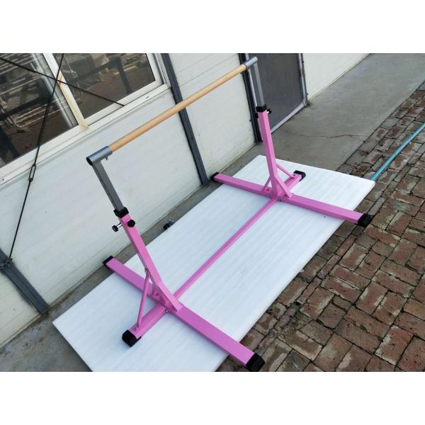 Customized Logo Availabled Ash Wood and Iron Gymnastics Kids Horizontal Bar for Home