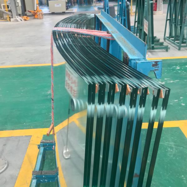 Custom Hot Curved Laminated Tempered Glass Low Iron 10mm Extra Clear