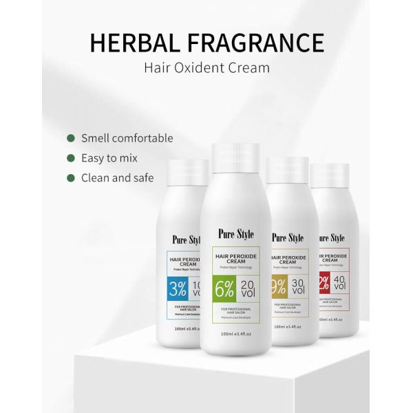 PureStyle Hair Color Developer Oxidant Cream   Material Bulk Permanently Color  OEM Hair Dye Factory Supply