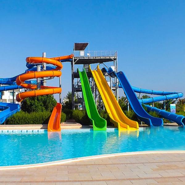 Fiberglass Water Slides Outdoor Water Park Equipment Tube Slide Aquatic Play Equipment