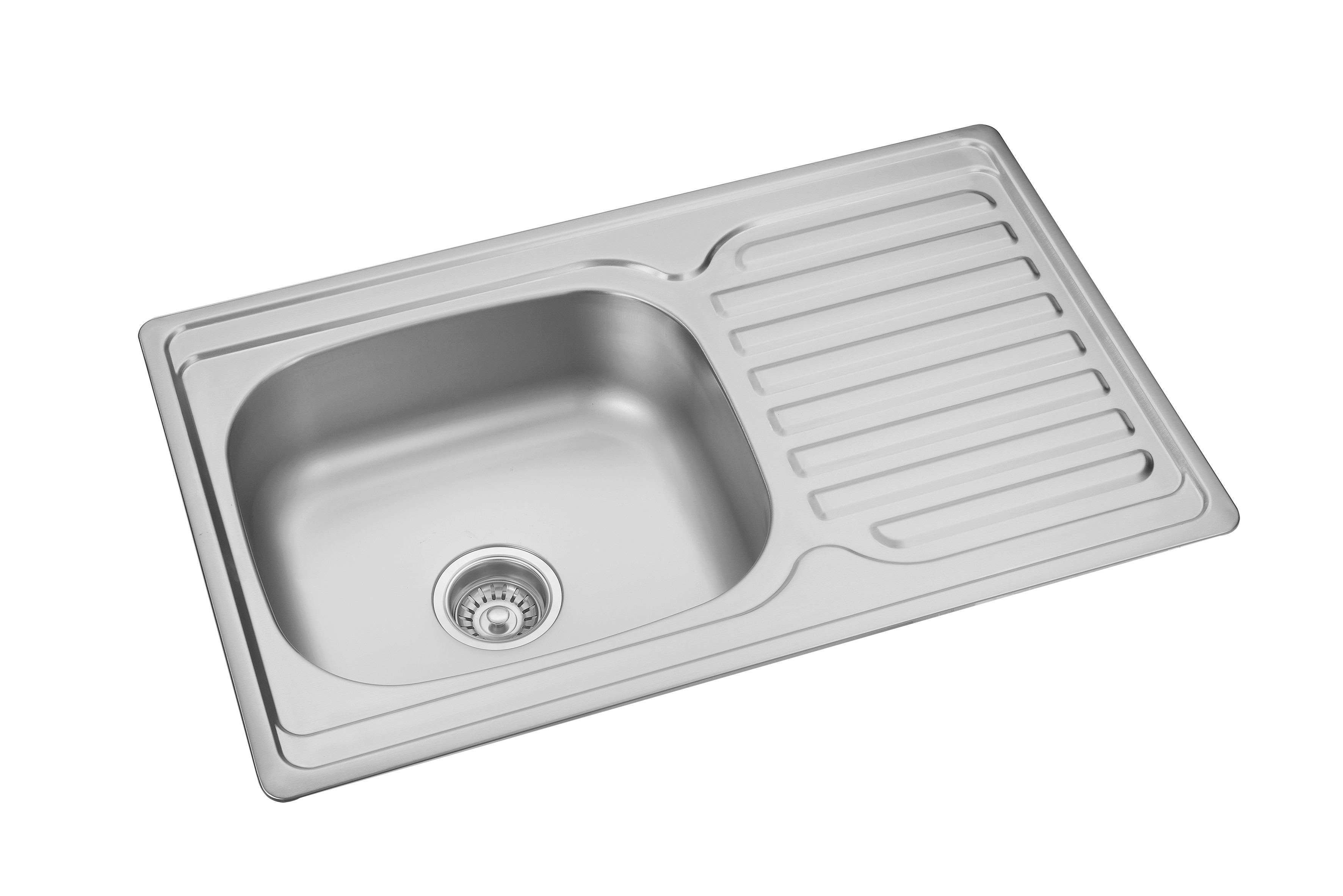 Кухонная раковина шара никеля хромия одиночная с ДАТЧИКОМ Drainboard 22
