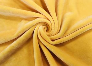 Velours jaune foncé de Microfiber de polyester du matériel 280GSM 92% de tissu
