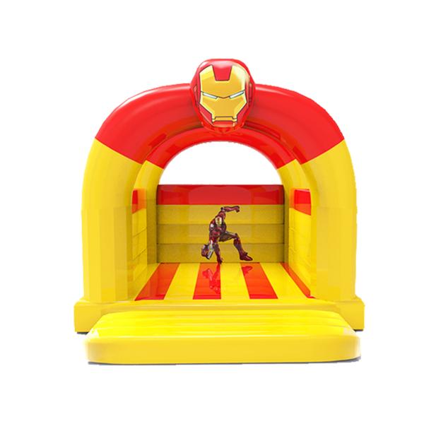 Iron Man Inflatable Yellow Red Color Bouncy Castle For Kids