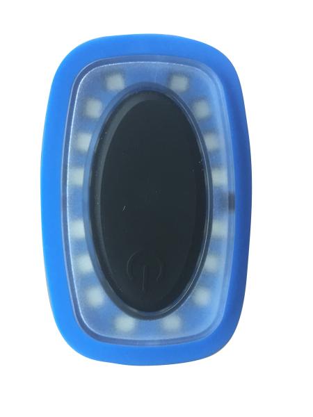 O Usb de piscamento azul carregou a luz conduzida da bicicleta, ABS Front Rear Bike Lights brilhante