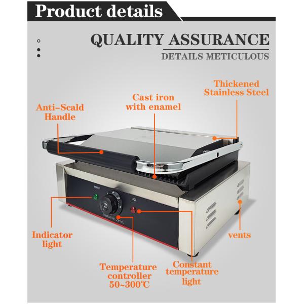 Кухня Кулинария Электрический Панини Сэндвич Мастер с чугунными грилями и тарелками