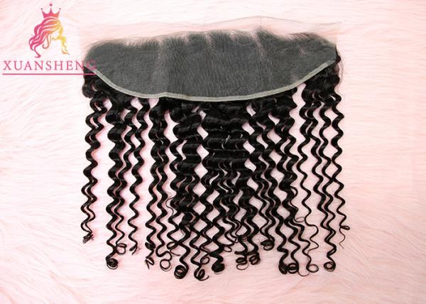 Full Cuticle 13x4 Lace Frontal Deep Wave 100% Virgin Human Closure Hair