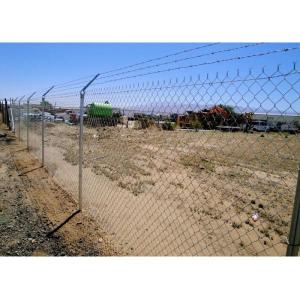 25m Length 1.5mm 6 Foot High Chain Link Fence With Galvanized