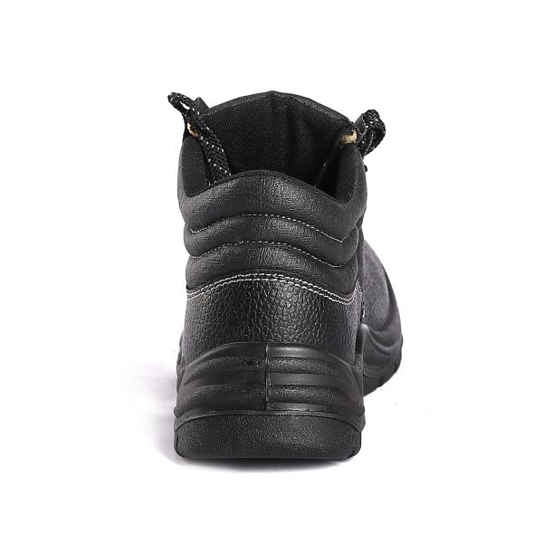 Premium Genuine Leather Safety Shoes with Ultra Comfort EVA Insole Worker Anti Slip Work Boots