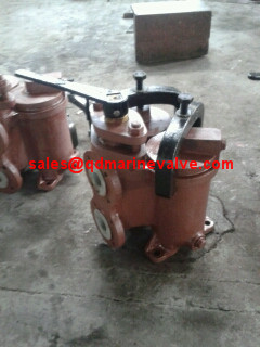 CAST IRON JIS F7224 Small Duplex Oil Stainer JIS F7224