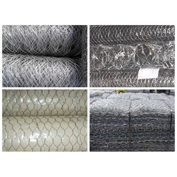 Hexagonal Wire Gabion Mesh Cages Safety For Building / Construction