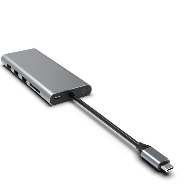 Type C USB Hub Ethernet Docking Station Expand Macbook Connectivity gray for for laptop