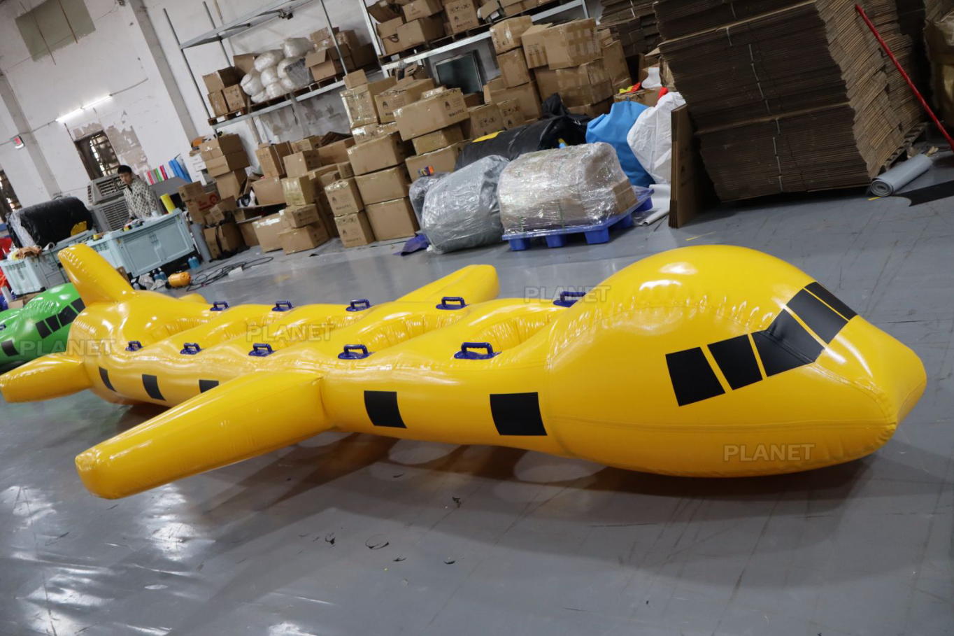 Outdoor Team Building Game Inflatable Toys & Accessories Inflatable Airplane with Hole Race Game for Kids