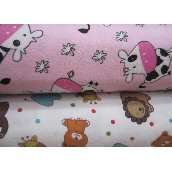 Combed Yarn 100% Cotton Flannel Cloth  Kids Flannel Fabric 44inch