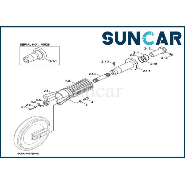 R450LC-7 Excavator Rubber Seal Repair 81NB-15010 Track Adjuster Seal Kit