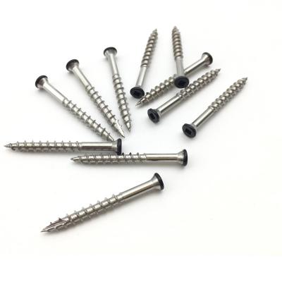 304 A2 Square Drive Colorful Painted Flat Trim Head Stainless Steel Deck Screw
