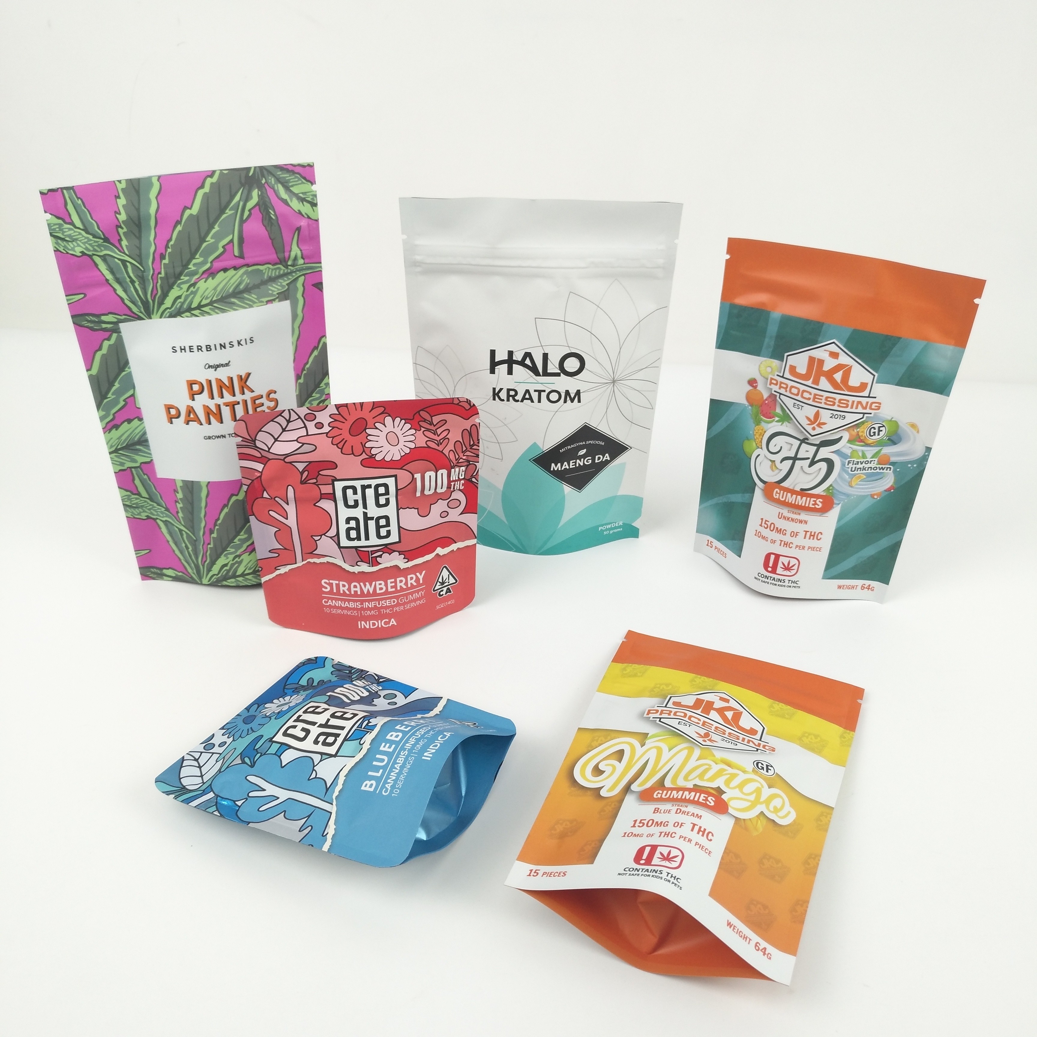 Штейновый Al Doypack 0.7c стоит вверх мешок молнии Compostable для закуски Bolsa
