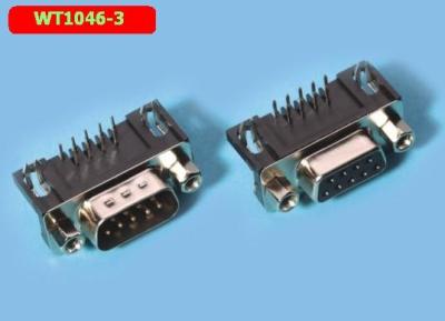 WT1046-3 Conector de tomada de circuito integrado D - SUB DR Connector Bend Foot Plug - em tipo