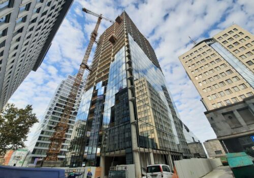 Анодированная алюминиевая закаленная жилая поверхность стеклянных стен PVDF