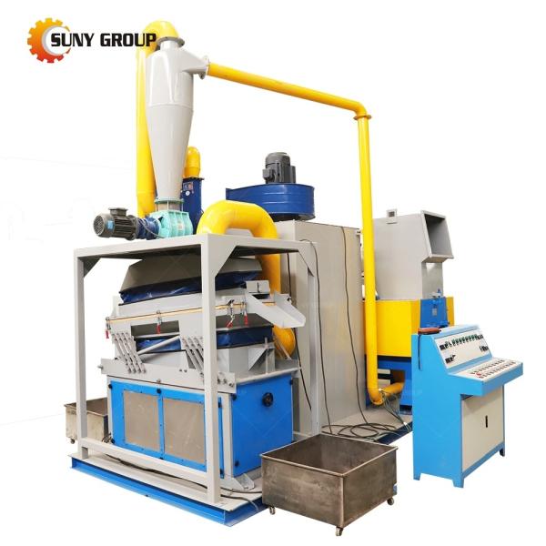 Separador de granulador automático de corte de plástico de cabo de alumínio para reciclagem na Índia