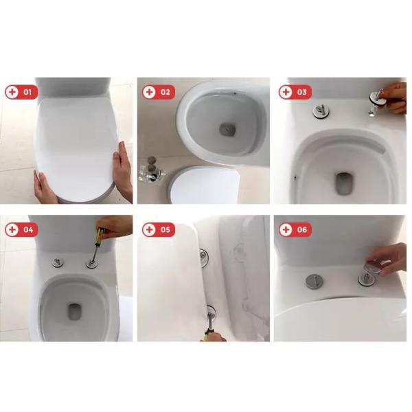 Fiberglass Toilet Seat Covers Plastic Injection Mould ISO14000 Certification