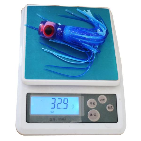 Small size soft head octopus skirt bait sea trolling fishing lure salt water lures 6.5 inch 33g