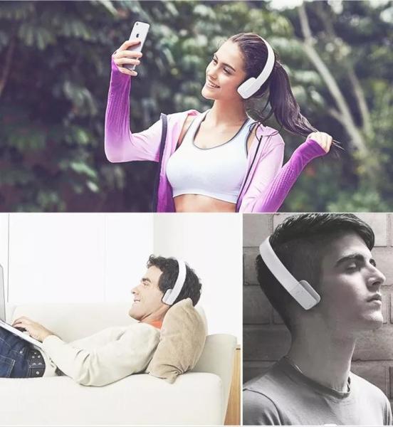 Folding Bluetooth Headset Headphones , IPX5 Waterproof True Wireless Stereo Headset