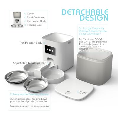 Câmera automática do alimentador do animal de estimação de WIFI Cat Dog Intelligent Timer Smart