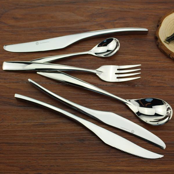 stainless steel cutlery/touchless flatware/dinnerware set/tableware/spoon fork knife