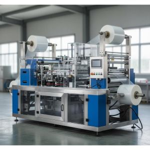 PLC Control System Film Laminating Machine 0-100m/min Rewinding Speed for